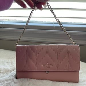 Kate Spade Wallet Pink With Removable Chain